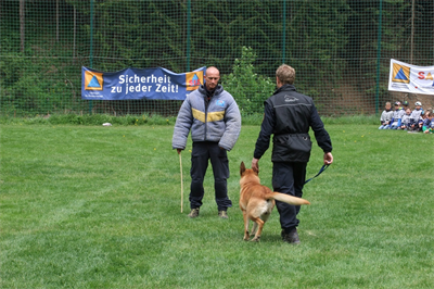 Vorführung der Polizeihundestaffel